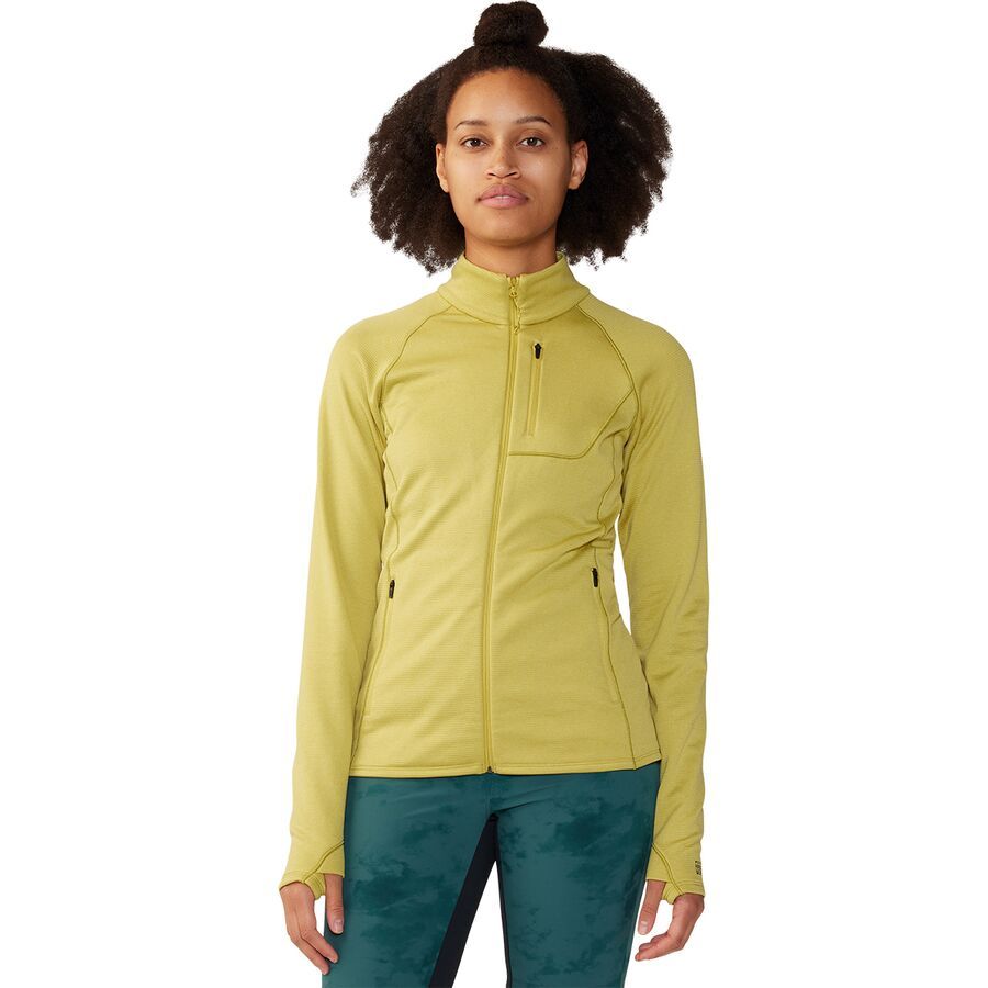 backcountry Mountain Hardwear Glacial Trail Full Zip Jacket - Women's Bright Olive