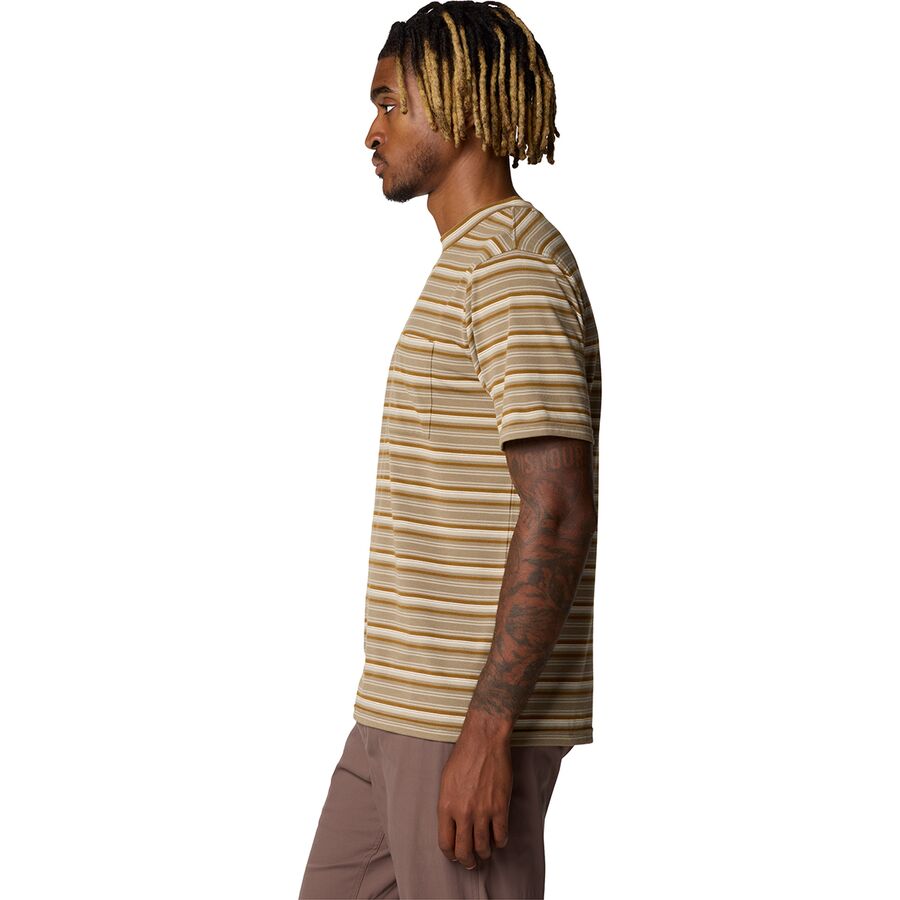 Backcountry Mountain Hardwear Low Exposure Shirt - Men's Golden Brown Crag Stripe Print