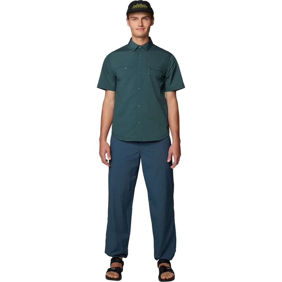 Backcountry Mountain Hardwear Stryder Short-Sleeve Shirt - Men's Blue Pine Ripstop