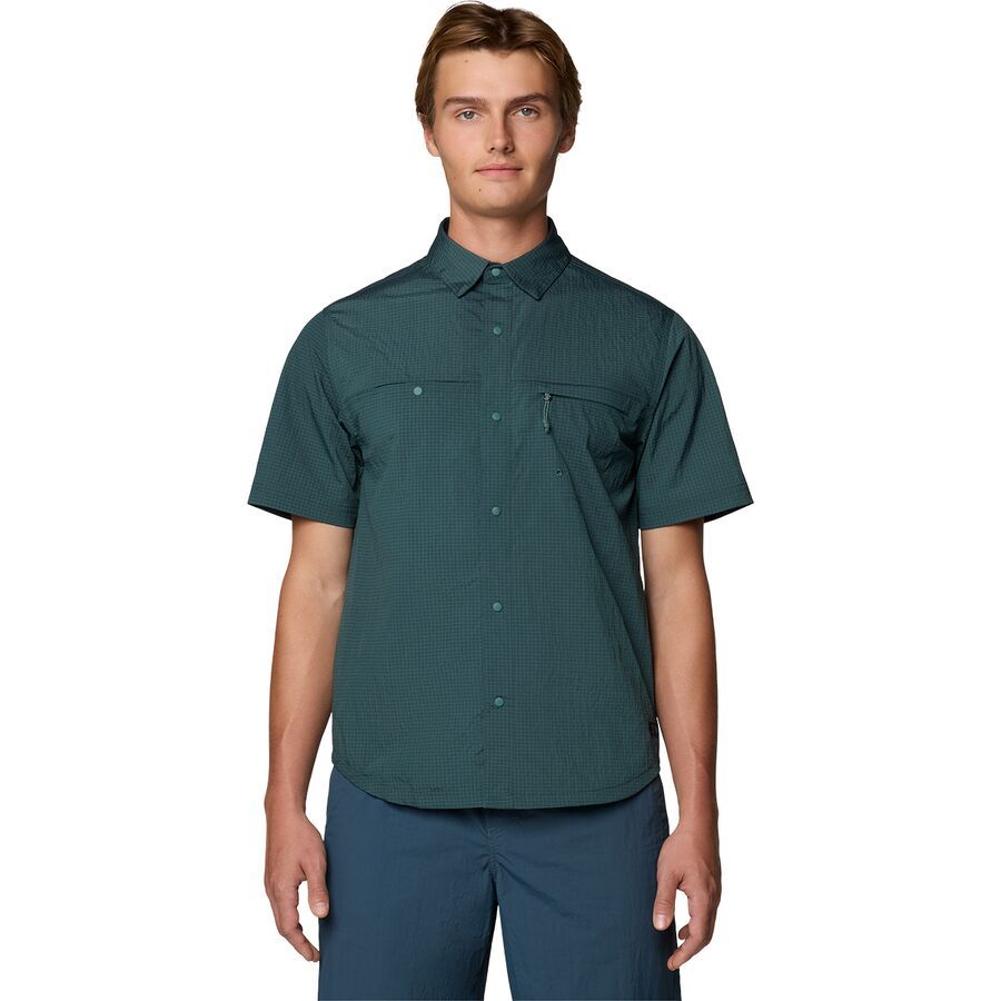 backcountry Mountain Hardwear Stryder Short-Sleeve Shirt - Men's Blue Pine Ripstop