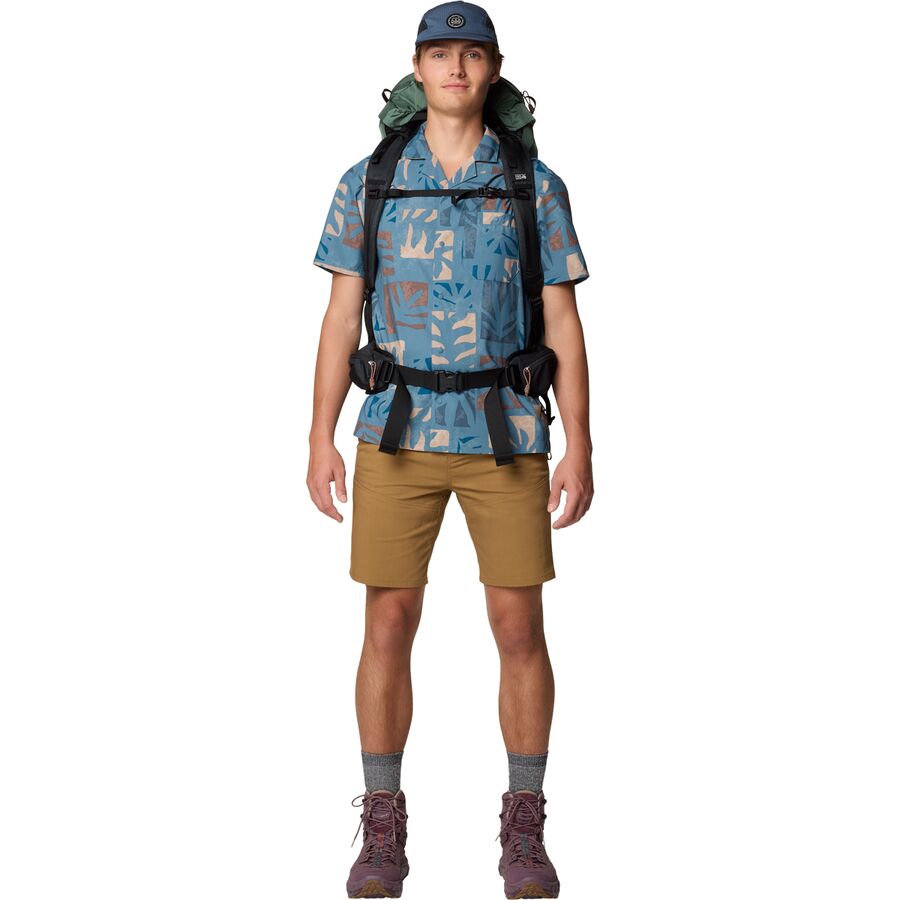 Backcountry Mountain Hardwear Trail Sender Camp Shirt - Men's Adriatic Blue Meadows Print