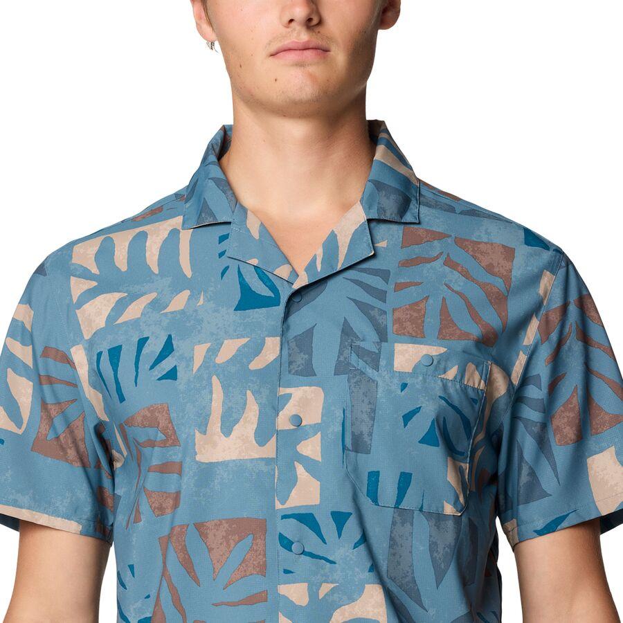 Backcountry Mountain Hardwear Trail Sender Camp Shirt - Men's Adriatic Blue Meadows Print