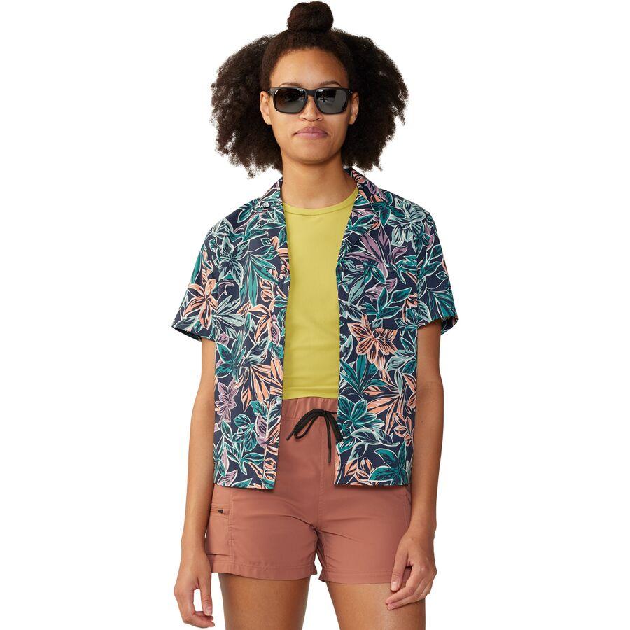 Backcountry Mountain Hardwear Trail Sender Short-Sleeve Top - Women's Dark Zinc Floral Print