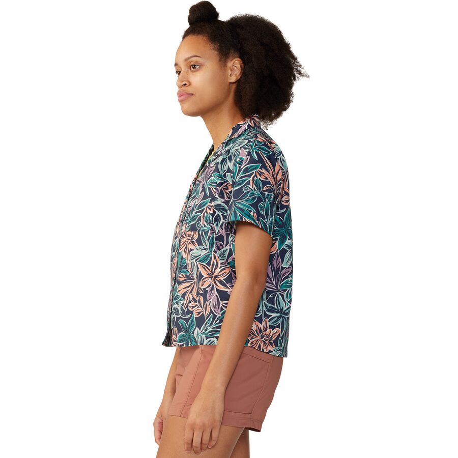 Backcountry Mountain Hardwear Trail Sender Short-Sleeve Top - Women's Dark Zinc Floral Print