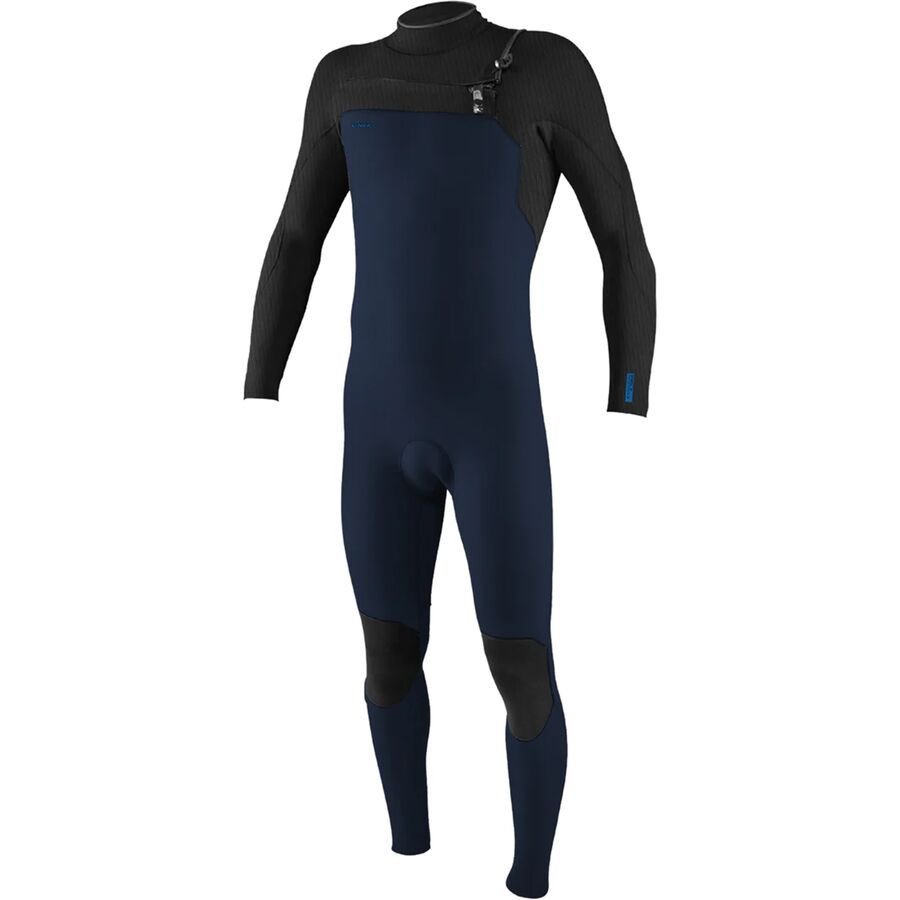 backcountry O'Neill Hyperfreak 4/3+mm Chest-Zip Full Wetsuit - Men's Navy/Black