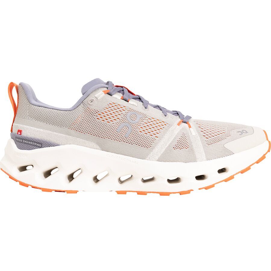 backcountry On Running Cloudsurfer Trail Shoe - Men's Fossil/Ivory