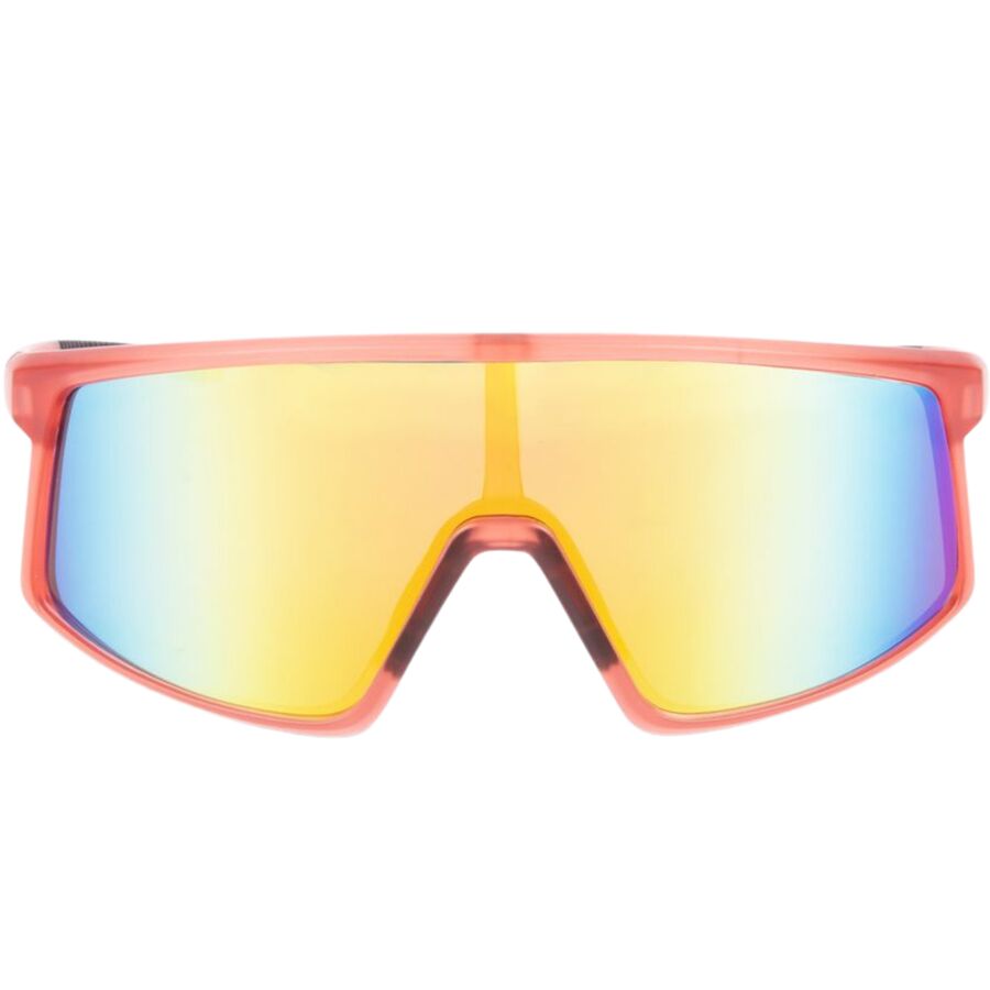Backcountry Optic Nerve Stone Cat Polarized Sunglasses Crystal Red/Polarized Smoke Lens Orange Mirror