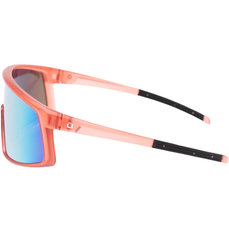 Backcountry Optic Nerve Stone Cat Polarized Sunglasses Crystal Red/Polarized Smoke Lens Orange Mirror