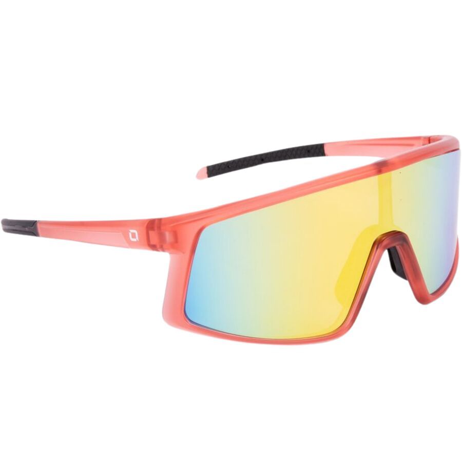 backcountry Optic Nerve Stone Cat Polarized Sunglasses Crystal Red/Polarized Smoke Lens Orange Mirror
