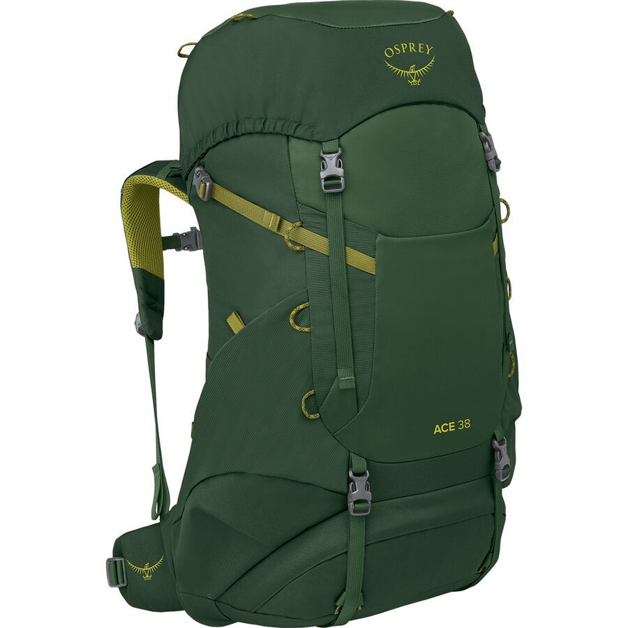 backcountry Osprey Packs Ace 38L Backpack - Kids' Green Canopy/Matcha Green
