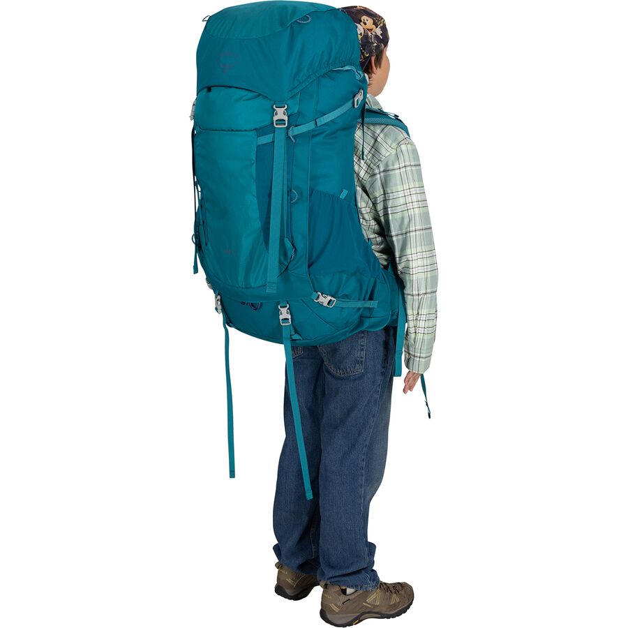 Backcountry Osprey Packs Ace 65L Backpack - Kids' Blue Spikemoss/Deep Peyto