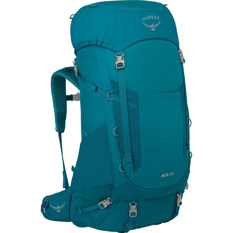 backcountry Osprey Packs Ace 65L Backpack - Kids' Blue Spikemoss/Deep Peyto
