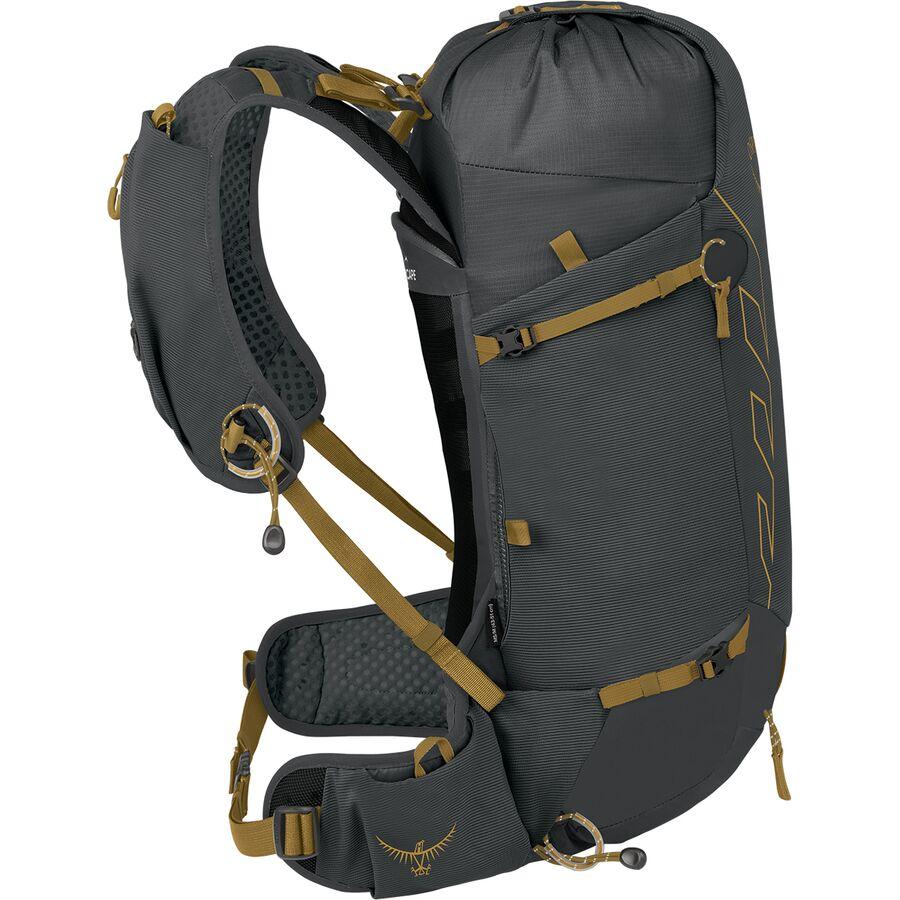 Backcountry Osprey Packs Talon Velocity 20L Backpack - Men's Dark Charcoal/Tumbleweed Yellow