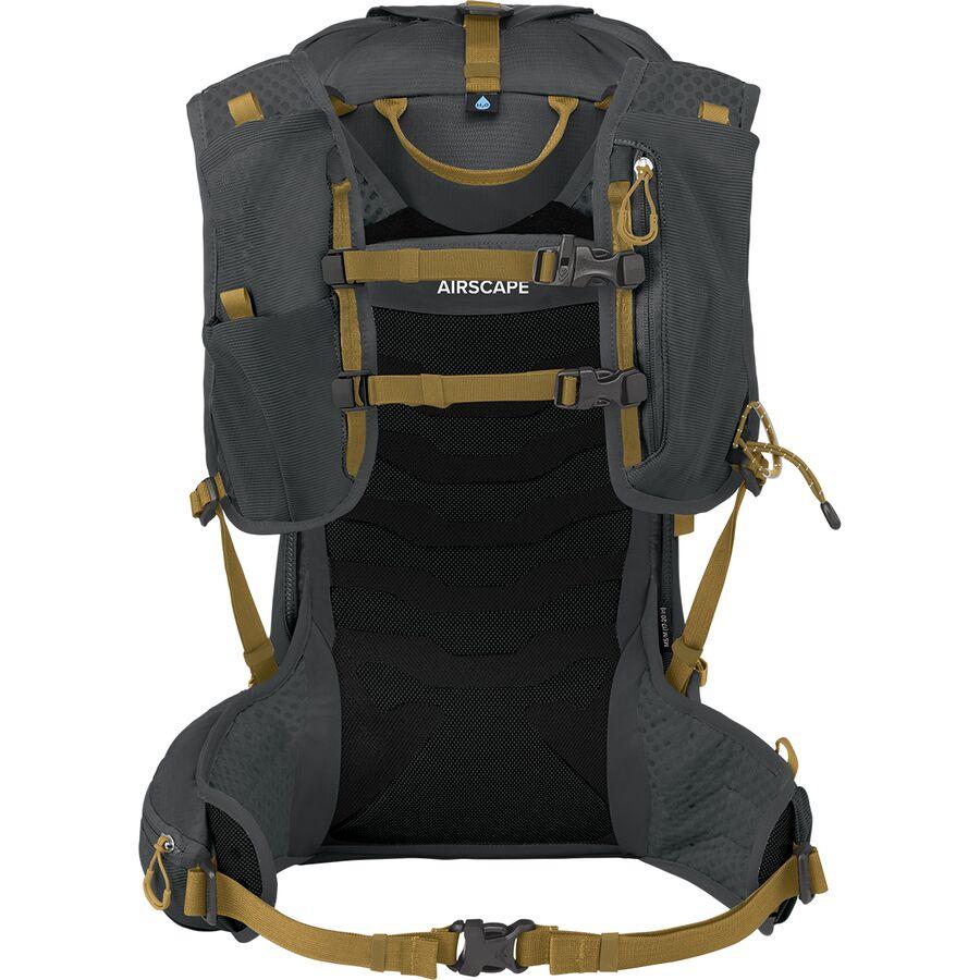Backcountry Osprey Packs Talon Velocity 20L Backpack - Men's Dark Charcoal/Tumbleweed Yellow