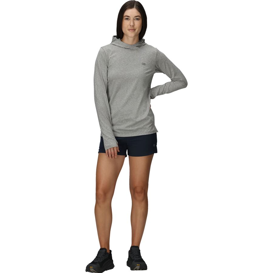 Backcountry Outdoor Research ActiveIce Spectrum Sun Hoodie - Women's Grey Heather
