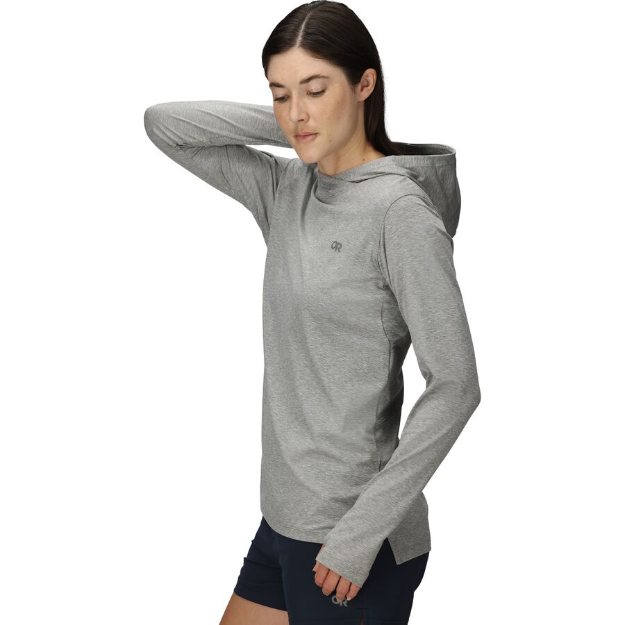 Backcountry Outdoor Research ActiveIce Spectrum Sun Hoodie - Women's Grey Heather