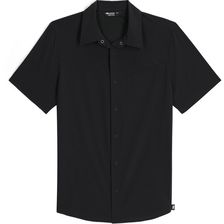 Backcountry Outdoor Research Astroman Short-Sleeve Sun Shirt - Men's Balsam Plaid