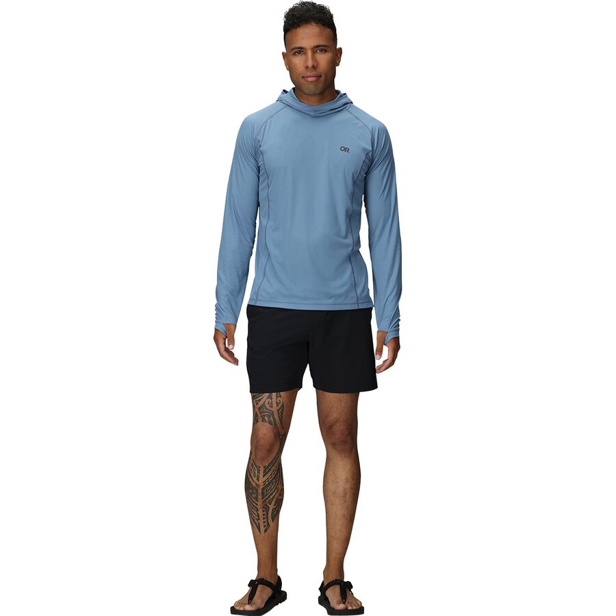 Backcountry Outdoor Research Echo Hooded Long-Sleeve Shirt - Men's Olympic