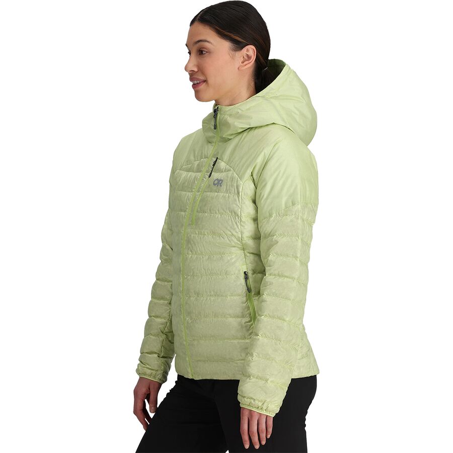 Backcountry Outdoor Research Helium Down Hooded Jacket - Women's Cool Matcha