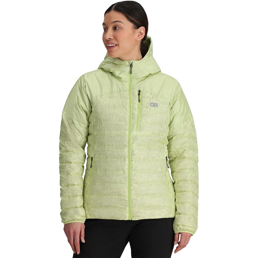backcountry Outdoor Research Helium Down Hooded Jacket - Women's Cool Matcha