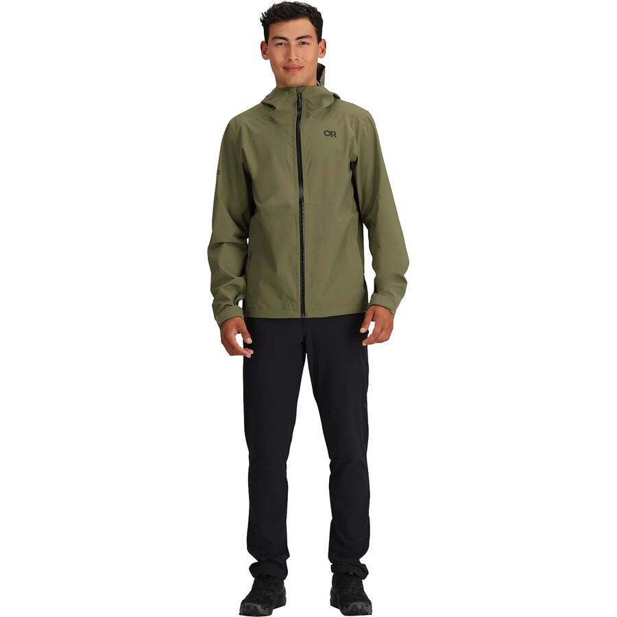 Backcountry Outdoor Research Stratoburst Stretch Rain Jacket - Men's Ranger Green