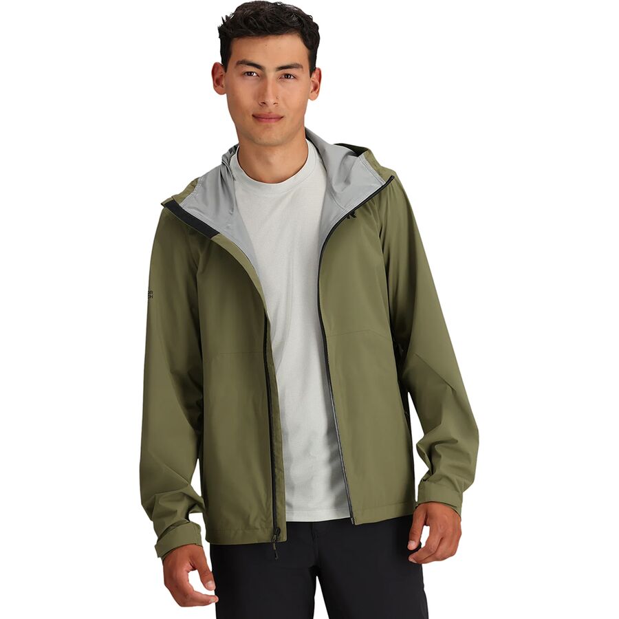 Backcountry Outdoor Research Stratoburst Stretch Rain Jacket - Men's Ranger Green