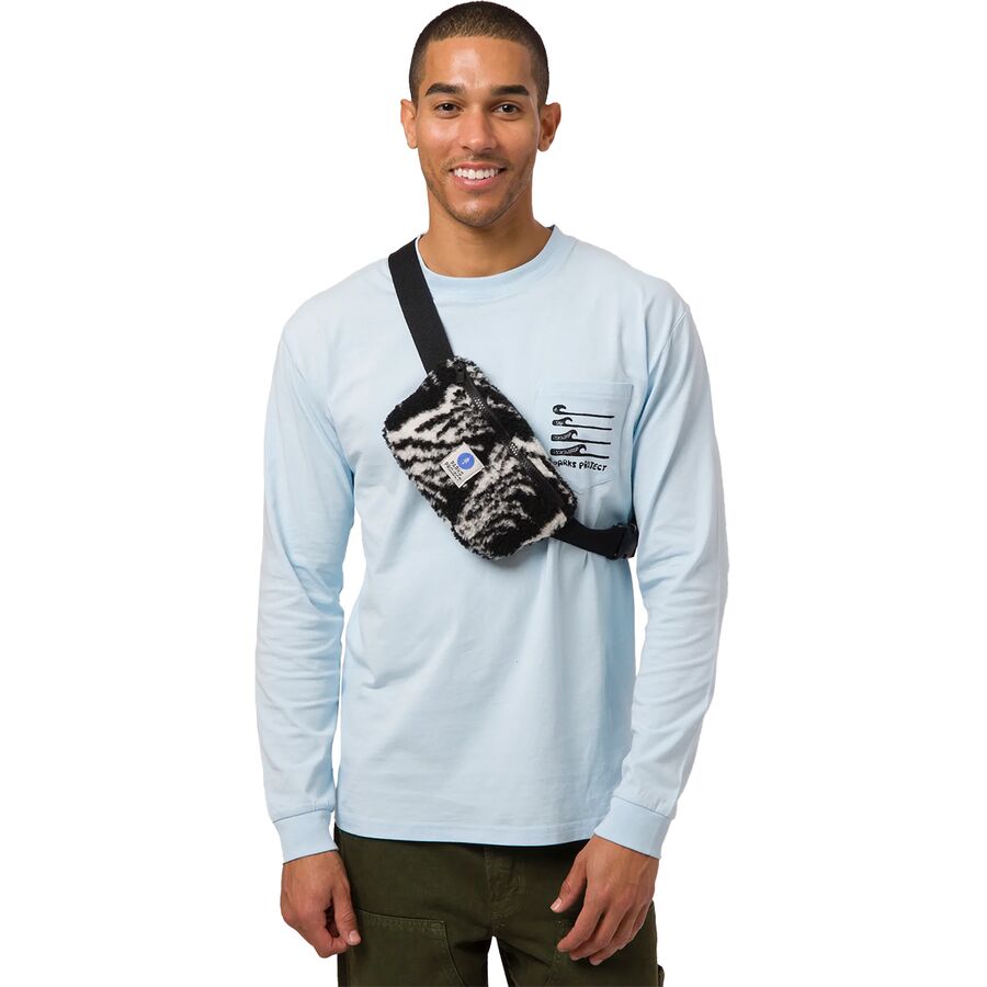 Backcountry Parks Project Acadia Waves Sherpa Fanny Pack Black/Natural