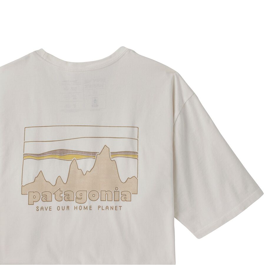 Backcountry Patagonia 73 Skyline Regenerative Organic Pilot Cotton T-Shirt - Men's Birch White
