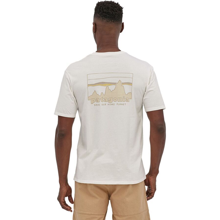 backcountry Patagonia 73 Skyline Regenerative Organic Pilot Cotton T-Shirt - Men's Birch White