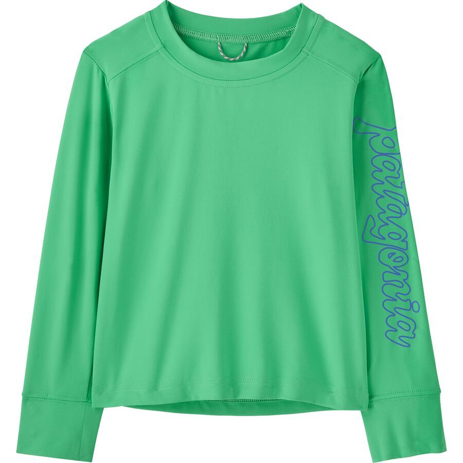 backcountry Patagonia Baby Long-Sleeve Capilene Silkweight T-Shirt - Infants' Fitz Script: Aloe Green