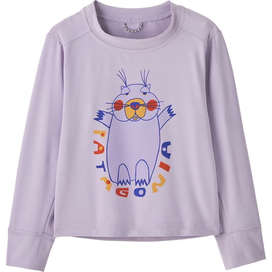 backcountry Patagonia Baby Long-Sleeved Capilene Silkweight T-Shirt - Toddlers' Mountain Mood: Foxglove Purple
