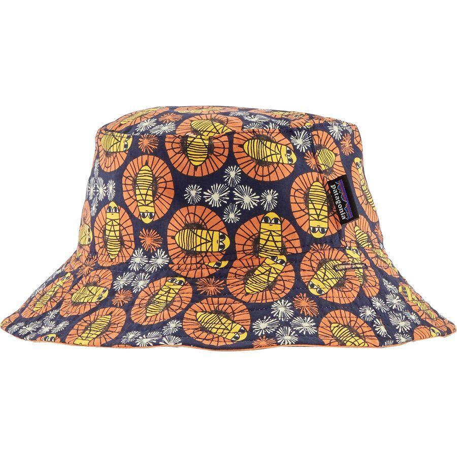 backcountry Patagonia Baby Sun Bucket Hat - Kids' Bee You: New Navy