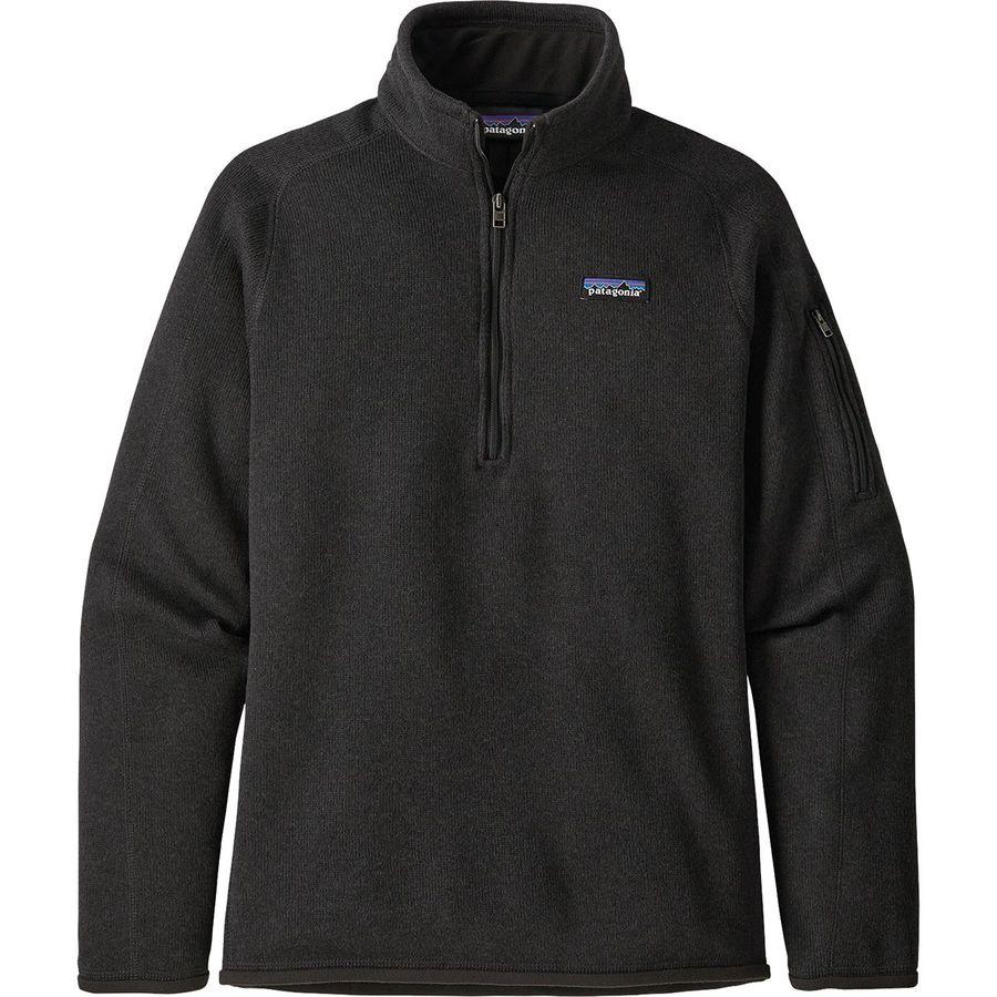 Backcountry Patagonia Better Sweater 1/4-Zip Fleece Jacket - Women's Black