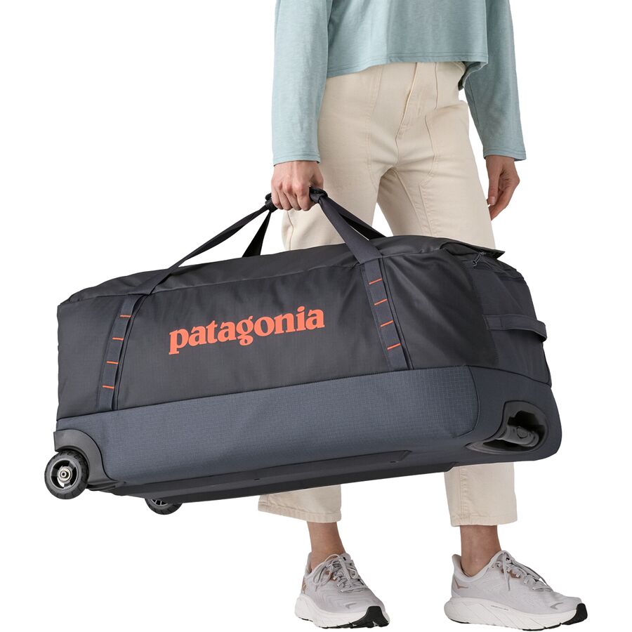 Backcountry Patagonia Black Hole Wheeled 100L Duffel Pollinator Orange