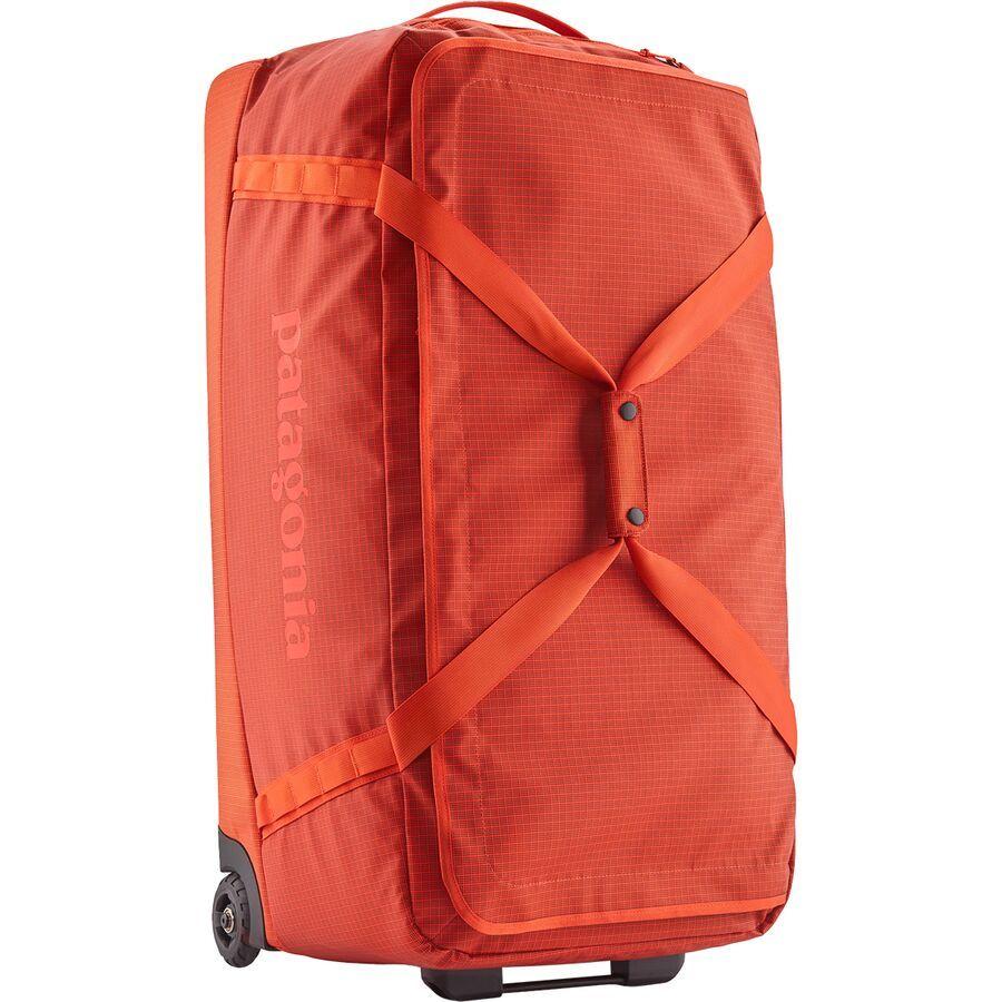 backcountry Patagonia Black Hole Wheeled 100L Duffel Pollinator Orange