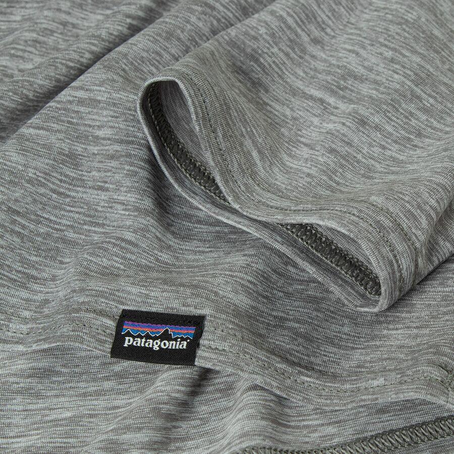 Backcountry Patagonia Cap Cool Daily Graphic Long-Sleeve Shirt - Waters - Men's Boardshort Logo Abalone Blue: Feather Grey