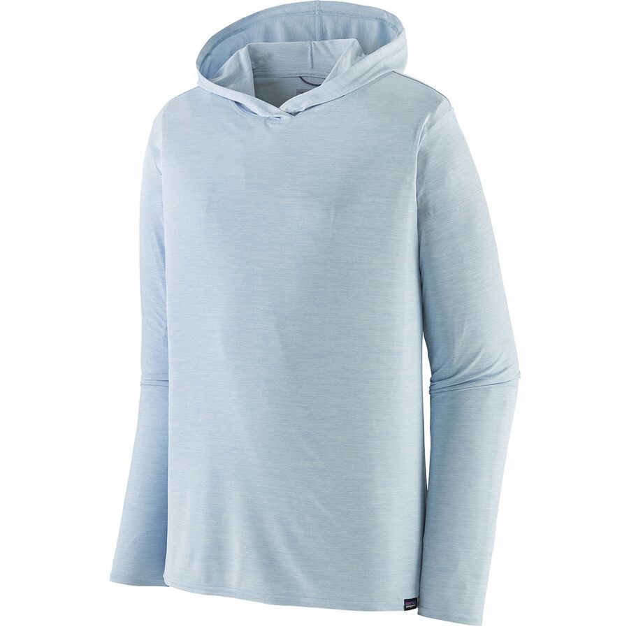 backcountry Patagonia Capilene Cool Daily Hooded Shirt - Men's Fleck Blue