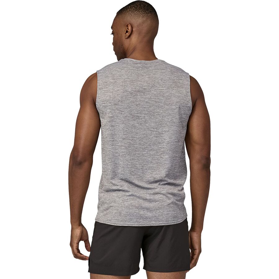 Backcountry Patagonia Capilene Cool Daily Sleeveless Shirt - Men's Fleck Blue