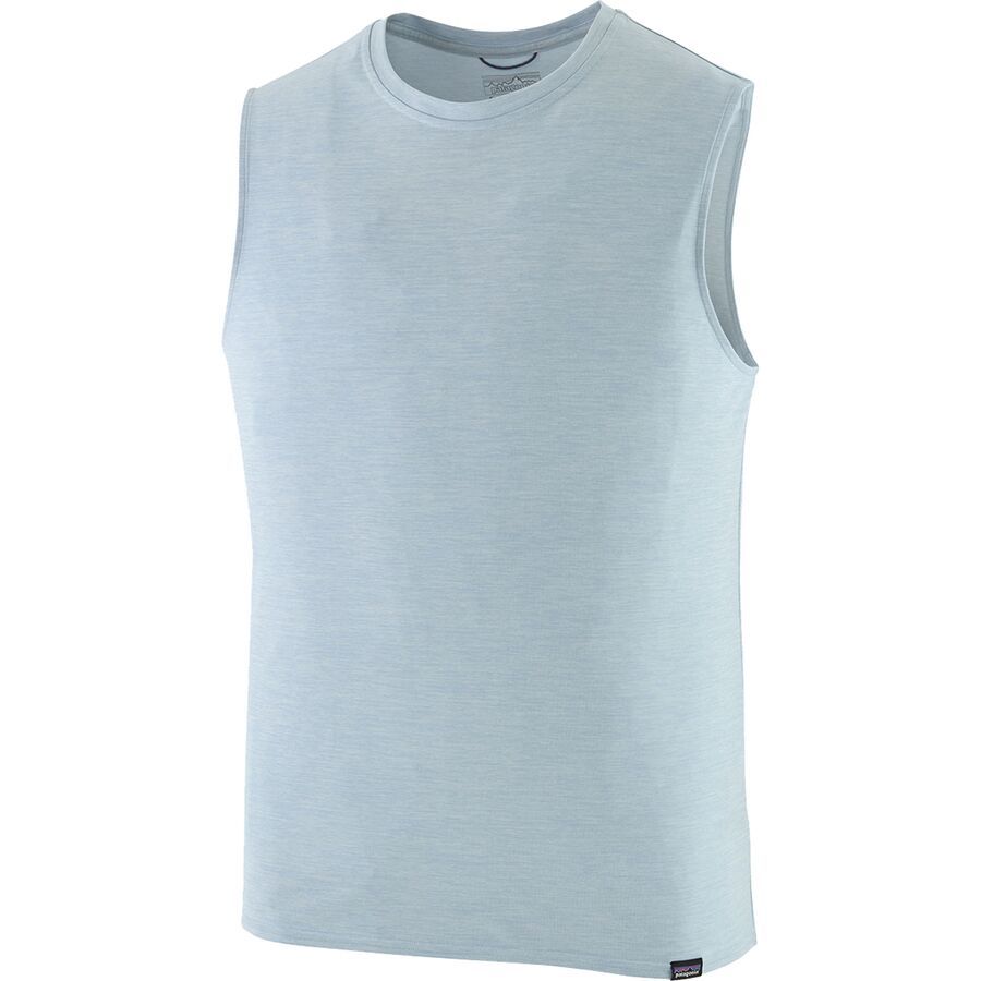 backcountry Patagonia Capilene Cool Daily Sleeveless Shirt - Men's Fleck Blue