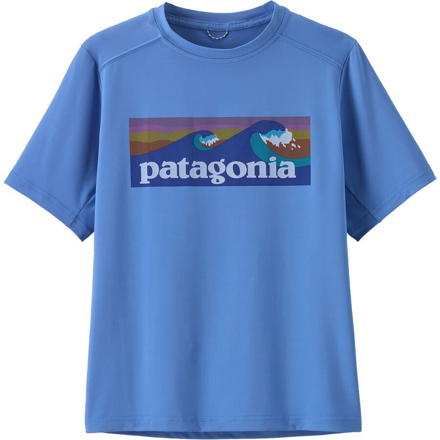 backcountry Patagonia Capilene Silkweight T-Shirt - Kids' Boardshort Logo: Abundant Blue