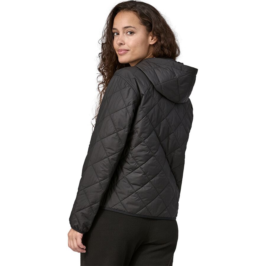 Backcountry Patagonia Diamond Quilted Bomber Hoodie - Women's Black