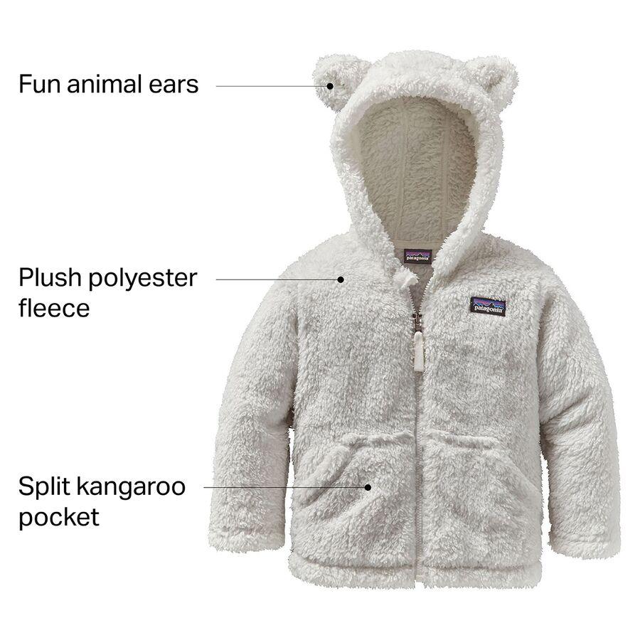 Backcountry Patagonia Furry Friends Fleece Hooded Jacket - Infants' Birch White
