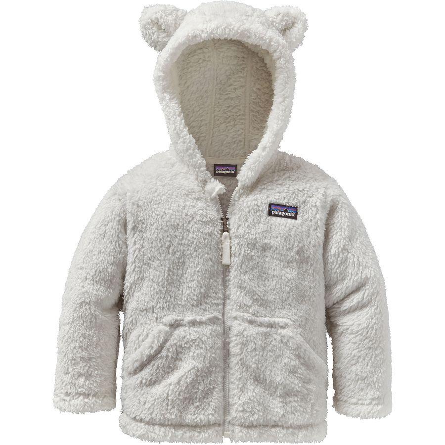 backcountry Patagonia Furry Friends Fleece Hooded Jacket - Infants' Birch White