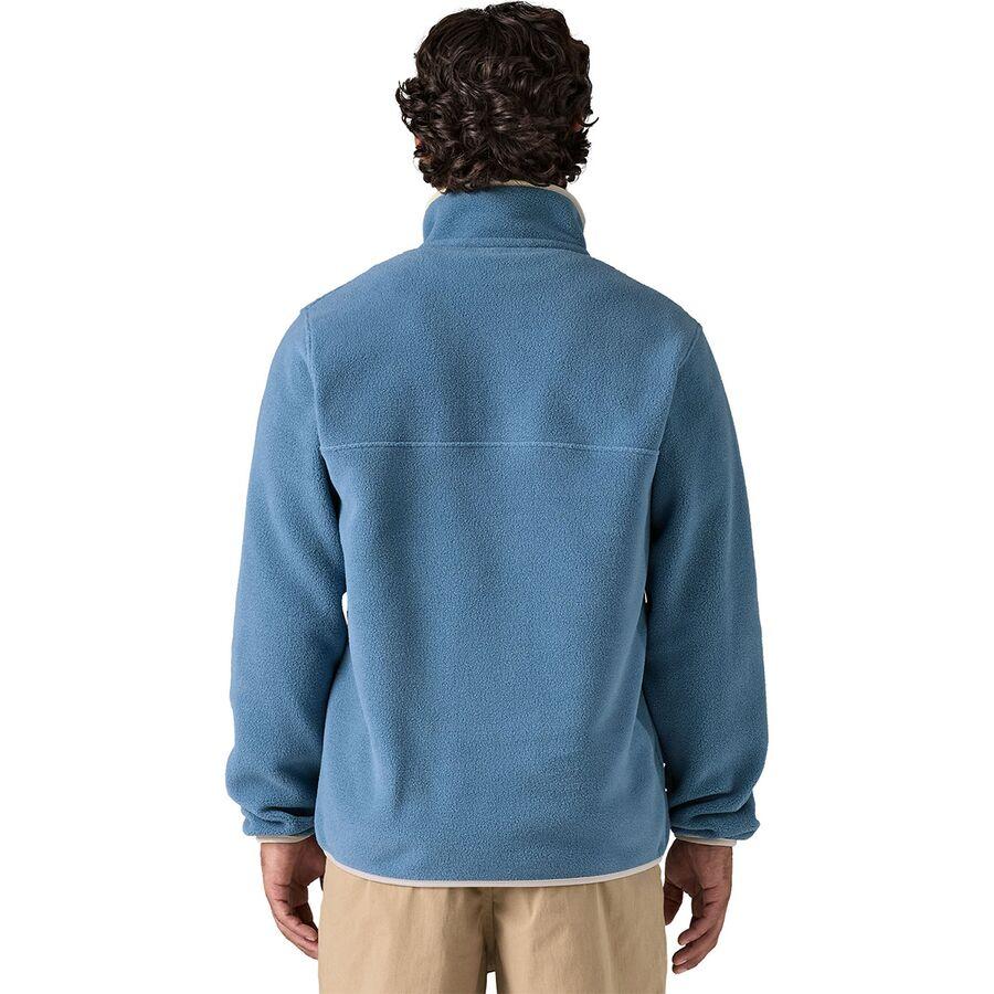 Backcountry Patagonia Lightweight Synchilla Snap-T Fleece Pullover - Men's Oatmeal Heather W/Smolder Blue