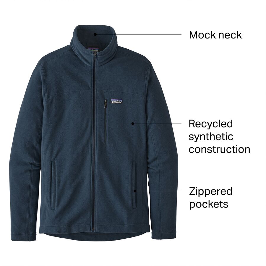 Backcountry Patagonia Micro D Fleece Jacket - Men's New Navy