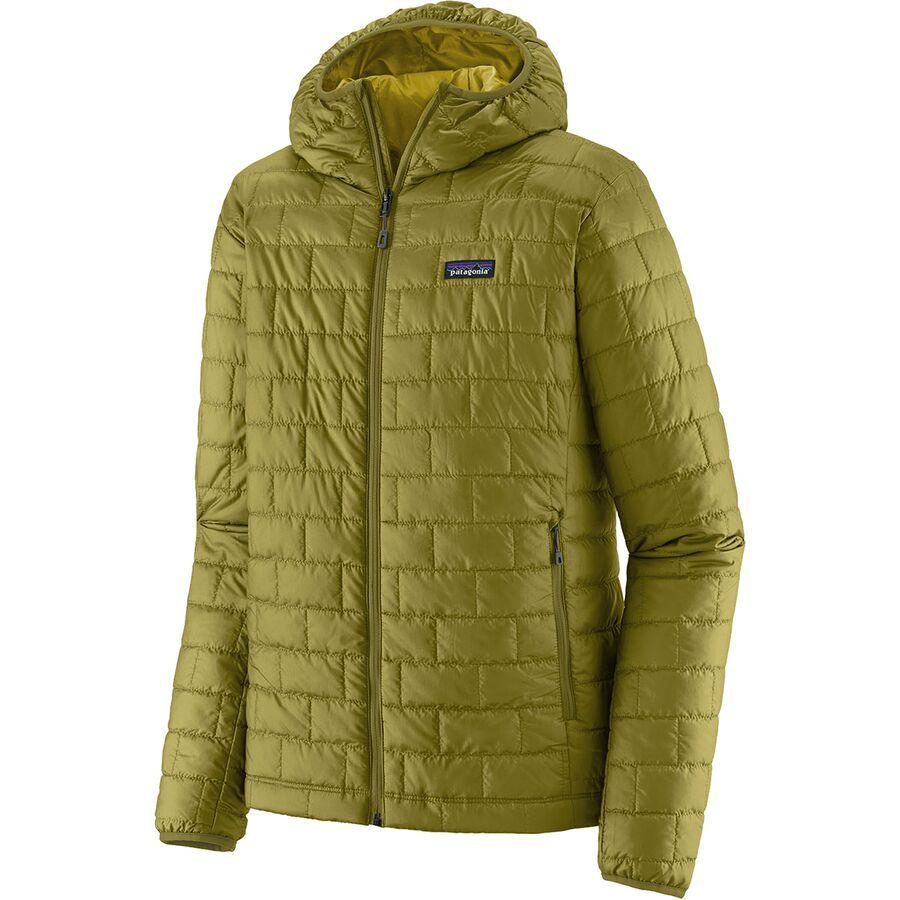 backcountry Patagonia Nano Puff Hooded Insulated Jacket - Men's Graze Green
