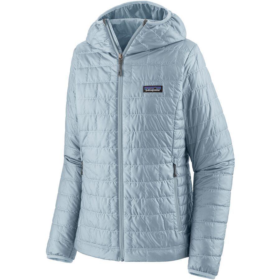 backcountry Patagonia Nano Puff Hooded Insulated Jacket - Women's Fleck Blue