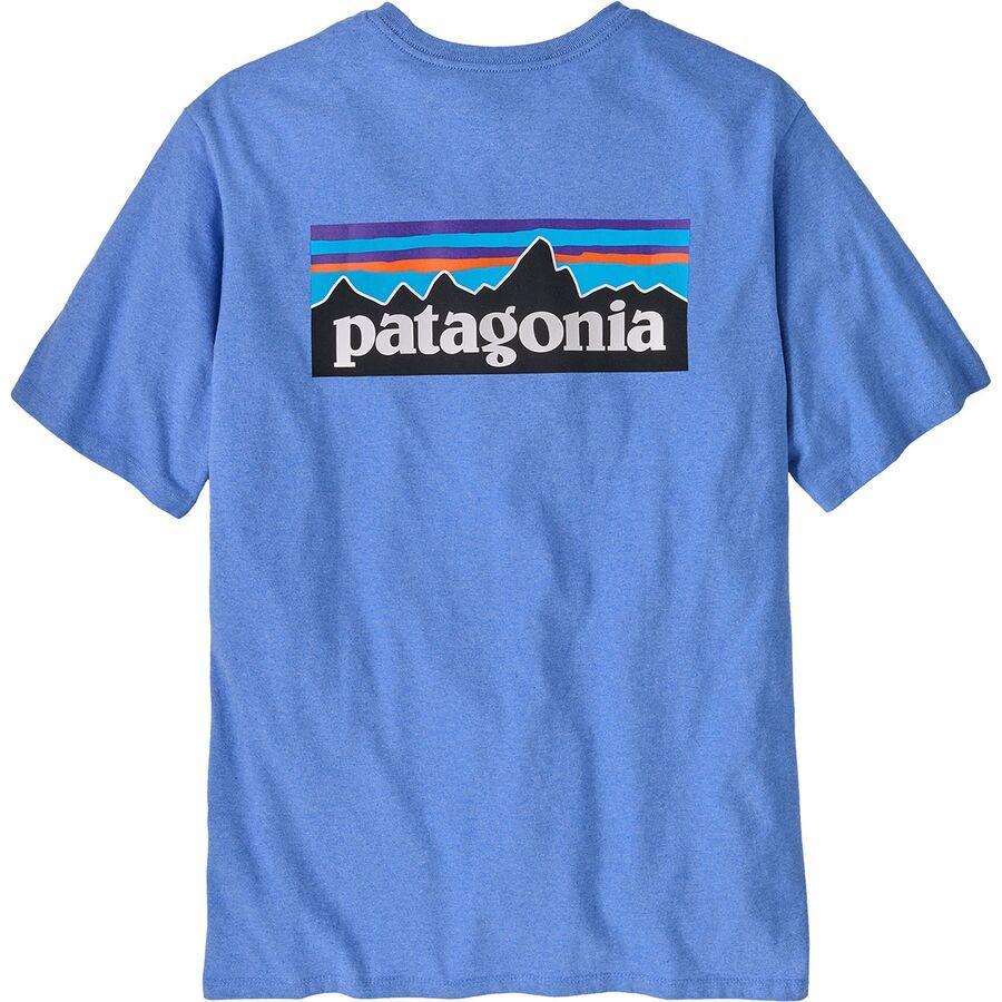 backcountry Patagonia P-6 Logo Short-Sleeve Responsibili-T-Shirt - Men's Abundant Blue