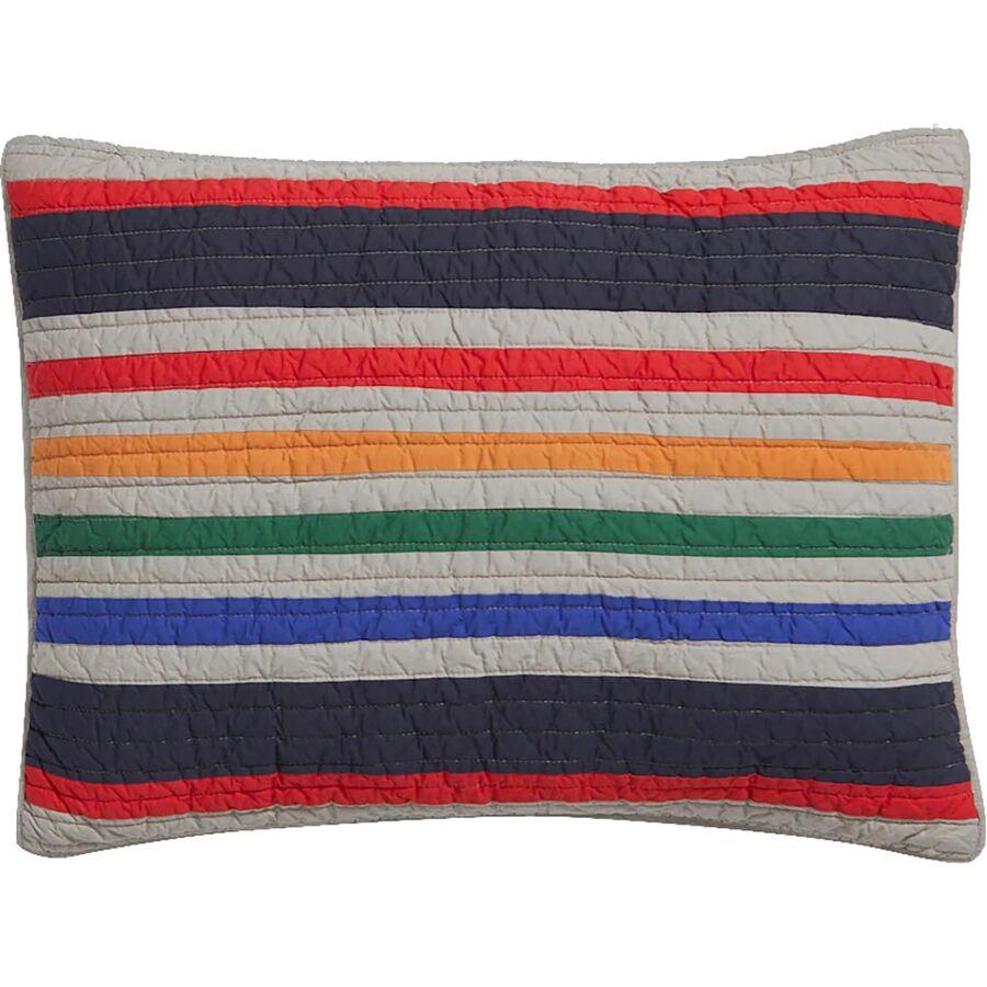 Backcountry Pendleton Cotton Queen Quilt + 2 Standard Shams Yellowstone Stripe/Fawn