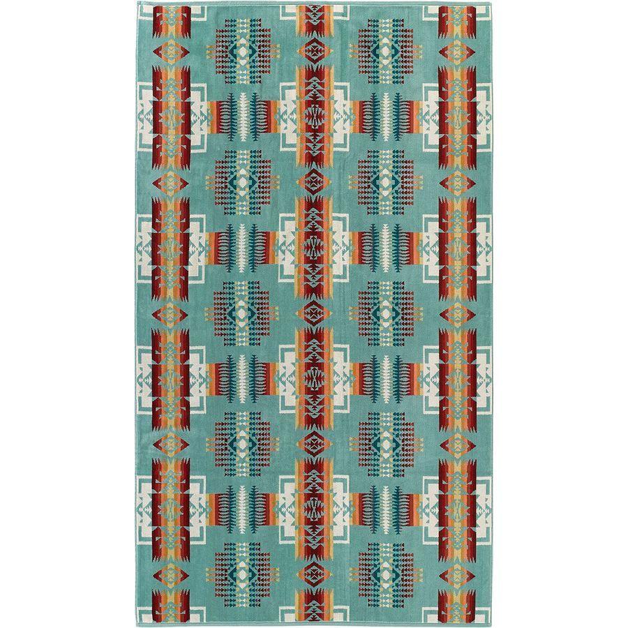 backcountry Pendleton Oversized Jacquard Towel Chief Joseph/Aqua